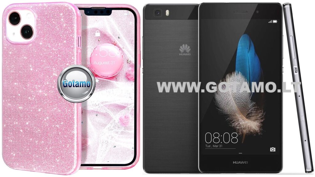 ILLumi-Neo silikoninis dėklas nugarėlė Huawei P8 Lite telefonui rožinės spalvos