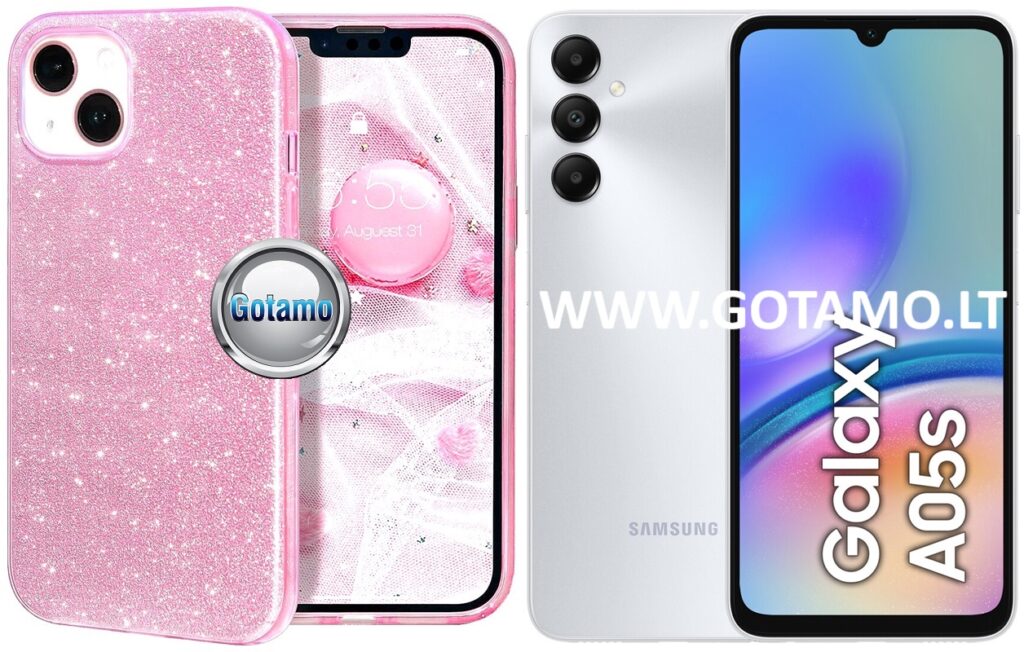 ILLumi-Neo dėklas Samsung Galaxy A05s rožinės spalvos