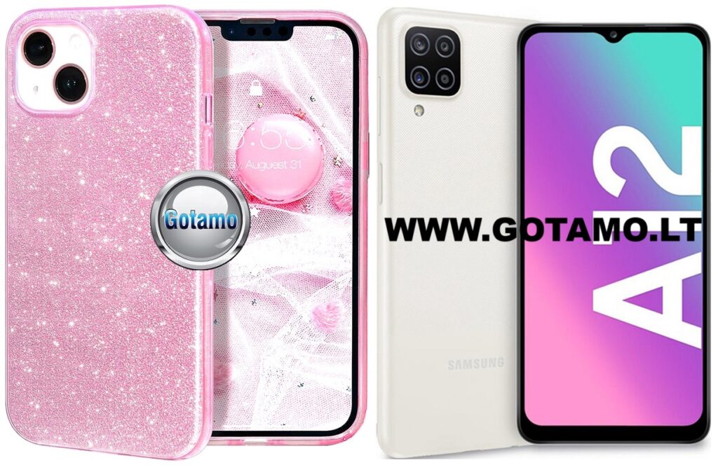 ILLumi-Neo dėklas Samsung Galaxy M12 rožinės spalvos