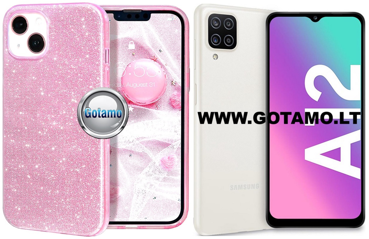 iLLumi-Neo silikoninis dėklas nugarėlė Samsung Galaxy A12, Samsung Galaxy M12 telefonams rožinės spalvos 1 ILLumi-Neo dėklas Samsung Galaxy M12 rožinės spalvos
