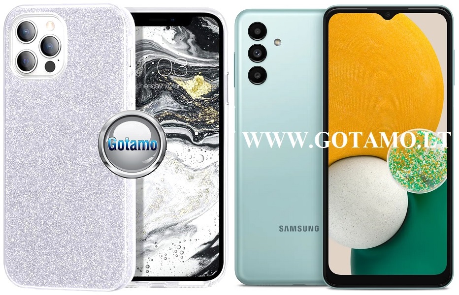 ILLumi-Neo dėklas Samsung Galaxy A04s sidabro spalvos