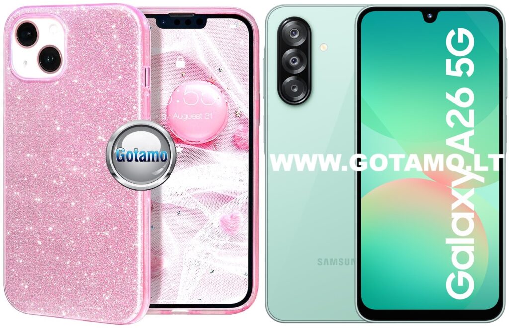 ILLumi-Neo dėklas Samsung Galaxy A26 rožinės spalvos