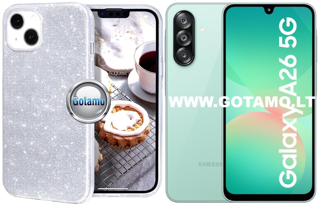 ILLumi-Neo dėklas Samsung Galaxy A26 sidabro spalvos