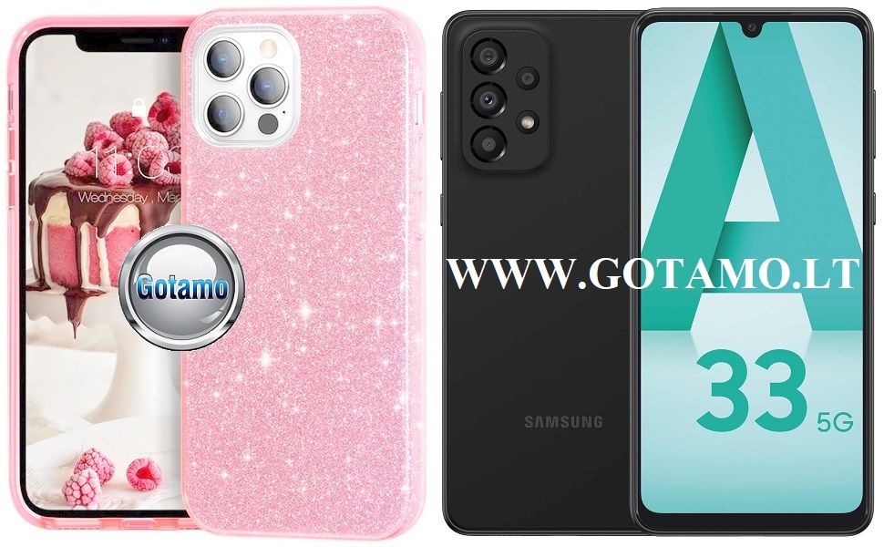 ILLumi-Neo dėklas Samsung Galaxy A33 5G rožinės spalvos