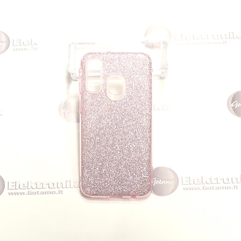 iLLumi-Neo silikoninis dėklas nugarėlė Samsung Galaxy A40 telefonui rožinės spalvos 2 ILLumi-Neo dėklas Samsung Galaxy A40 – nuotrauka 2