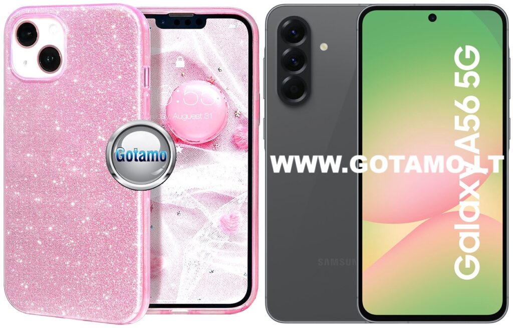 ILLumi-Neo dėklas Samsung Galaxy A56 rožinės spalvos