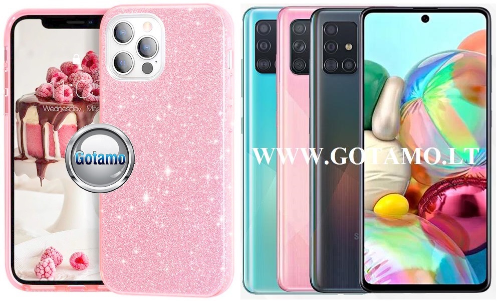 ILLumi-Neo dėklas Samsung Galaxy A71 rožinės spalvos