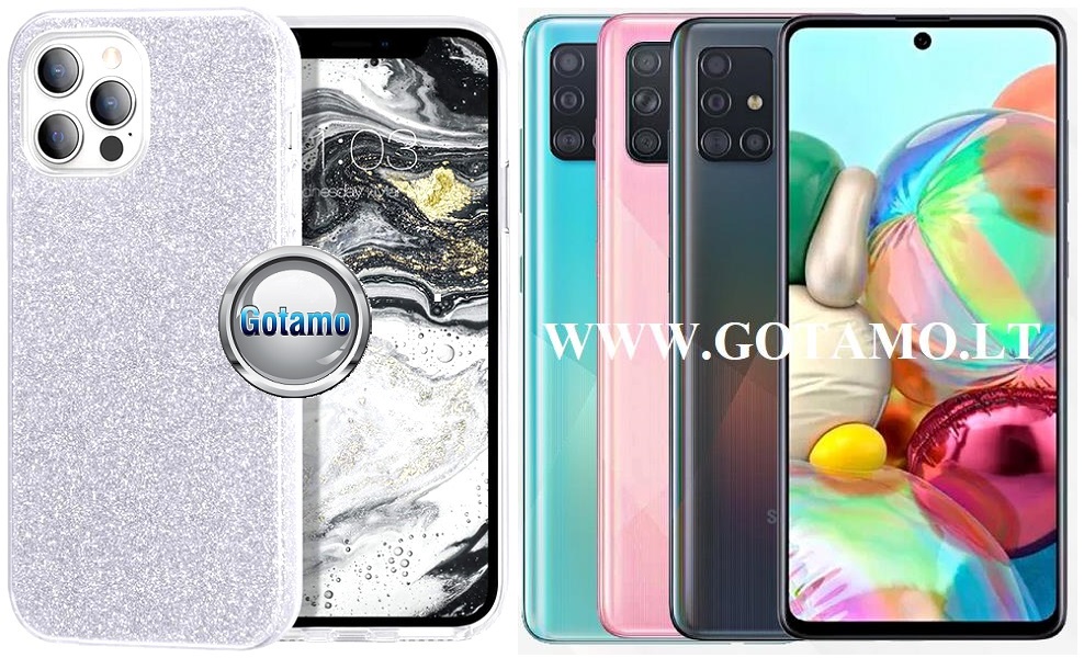 ILLumi-Neo dėklas Samsung Galaxy A71 sidabro spalvos