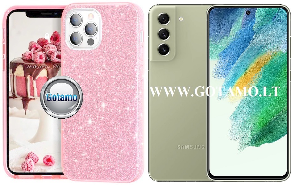 ILLumi-Neo dėklas Samsung Galaxy S21 FE 5G rožinės spalvos