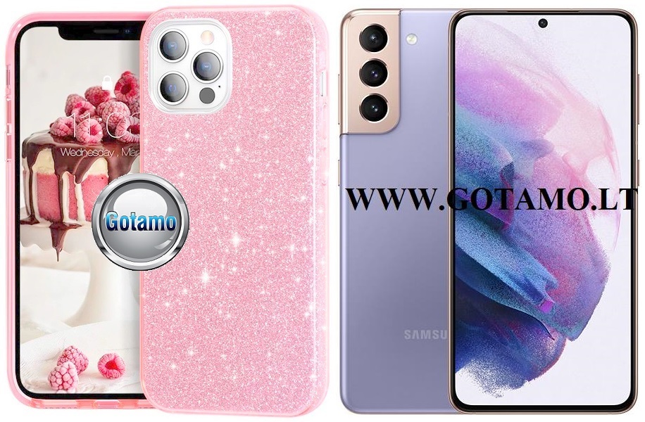 ILLumi-Neo dėklas Samsung Galaxy S21 rožinės spalvos