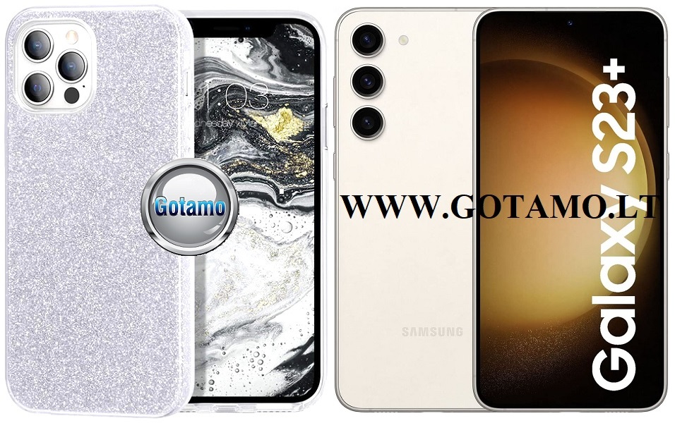 ILLumi-Neo dėklas Samsung Galaxy S23+ (S23 Plus) sidabro spalvos
