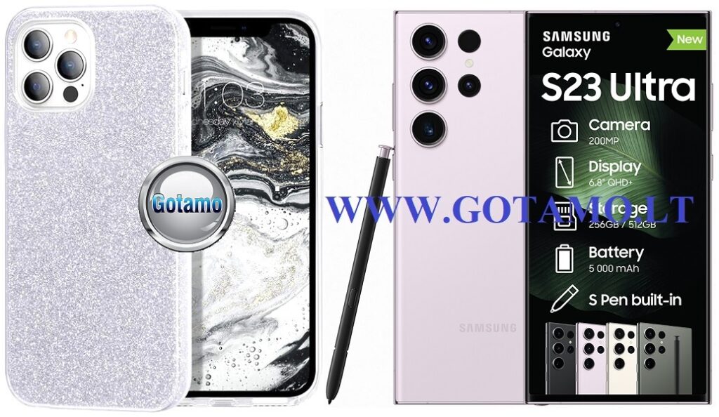 ILLumi-Neo dėklas Samsung Galaxy S23 Ultra sidabro spalvos