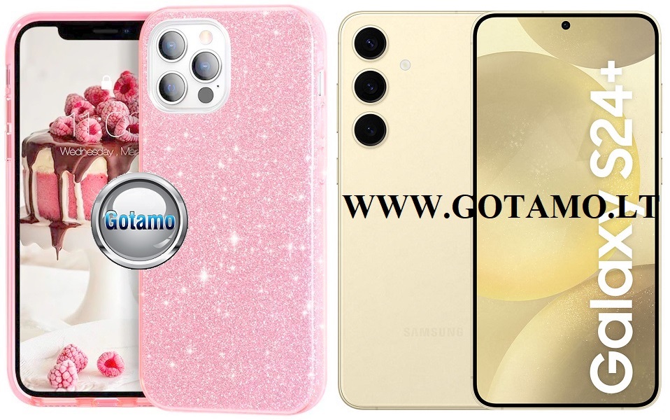 ILLumi-Neo dėklas Samsung Galaxy S24+ (S24 Plus) rožinės spalvos