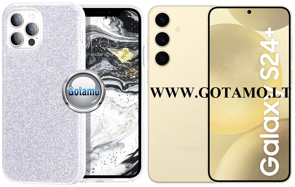 ILLumi-Neo dėklas Samsung Galaxy S24+ (S24 Plus) sidabro spalvos