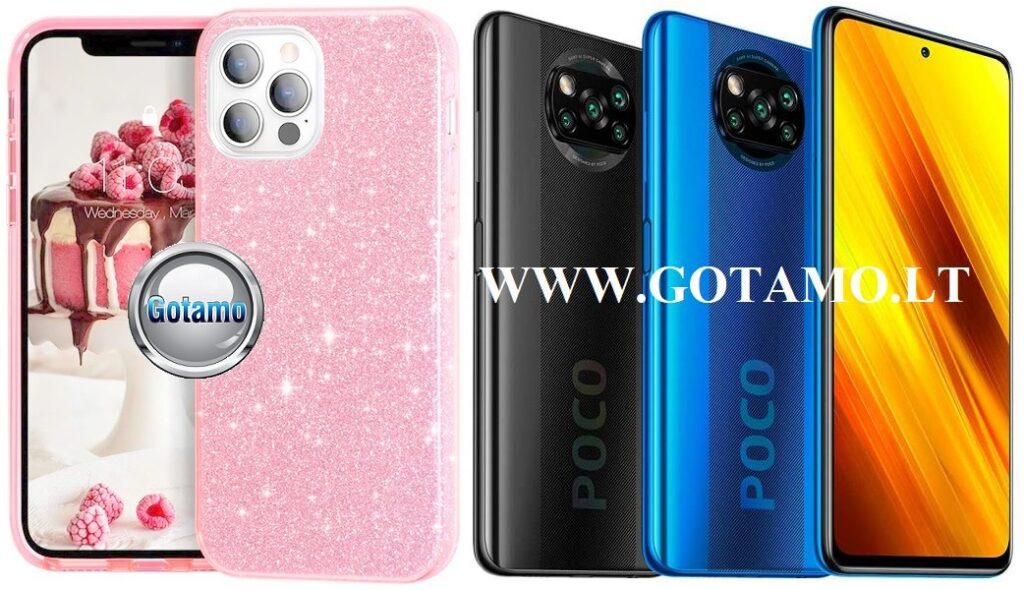 iLLumi-Neo silikoninis dėklas nugarėlė Xiaomi Poco X3, Xiaomi Poco X3 NFC, Xiaomi Poco X3 Pro telefonams rožinės spalvos