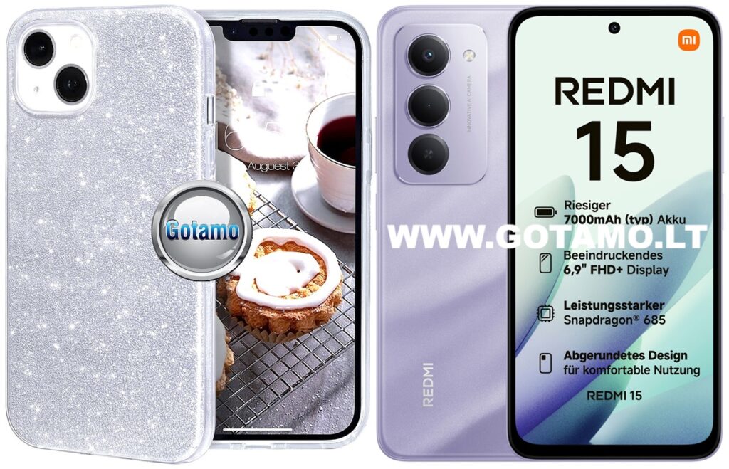iLLumi-Neo silikoninis dėklas Xiaomi Redmi 15 4G, sidabro spalvos