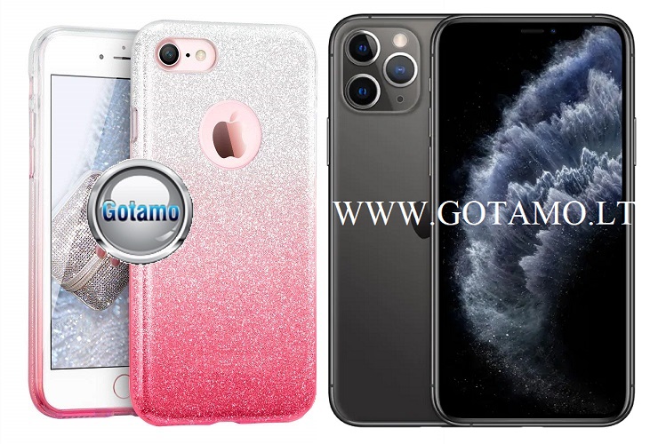 Silikoninis deklas Apple iPhone 11 pro max rozines