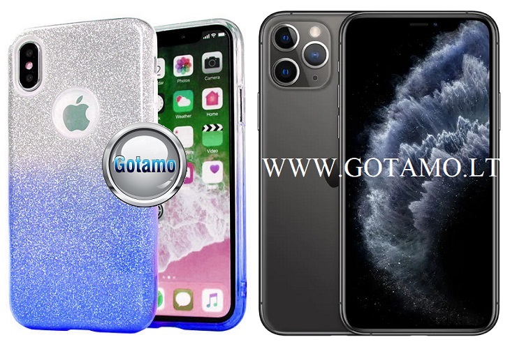 Illuminate silikoninis deklas Apple iPhone 11 pro zydros