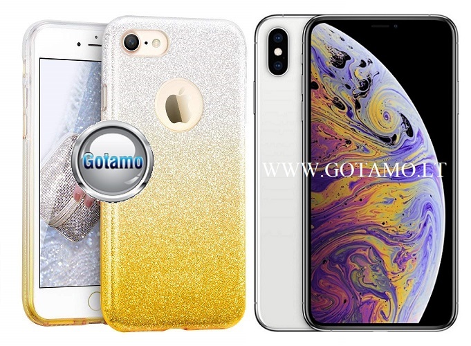 Illuminate silikoninis deklas Apple iPhone xs max aukso