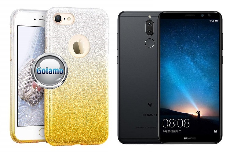 ILLuminaTe silikoninis dėklas nugarėlė Huawei Mate 10 Lite telefonams aukso spalvos