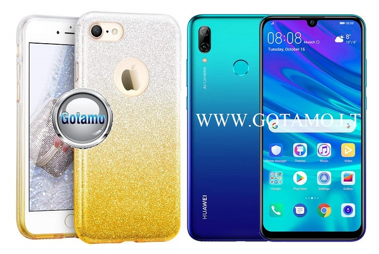 ILLuminaTe silikoninis dėklas nugarėlė Huawei P Smart (2019) telefonams aukso spalvos