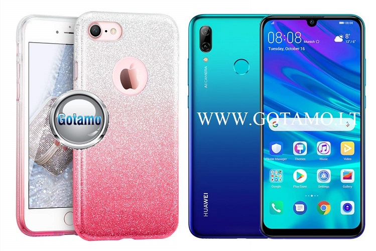 ILLuminaTe silikoninis dėklas nugarėlė Huawei P Smart (2019) telefonams rožinės spalvos