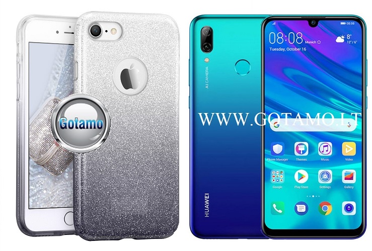 ILLuminaTe silikoninis dėklas nugarėlė Huawei P Smart (2019) telefonams sidabro spalvos