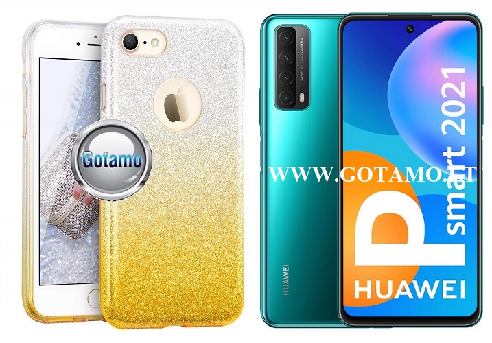 ILLuminaTe silikoninis dėklas nugarėlė Huawei P Smart 2021 telefonams aukso spalvos