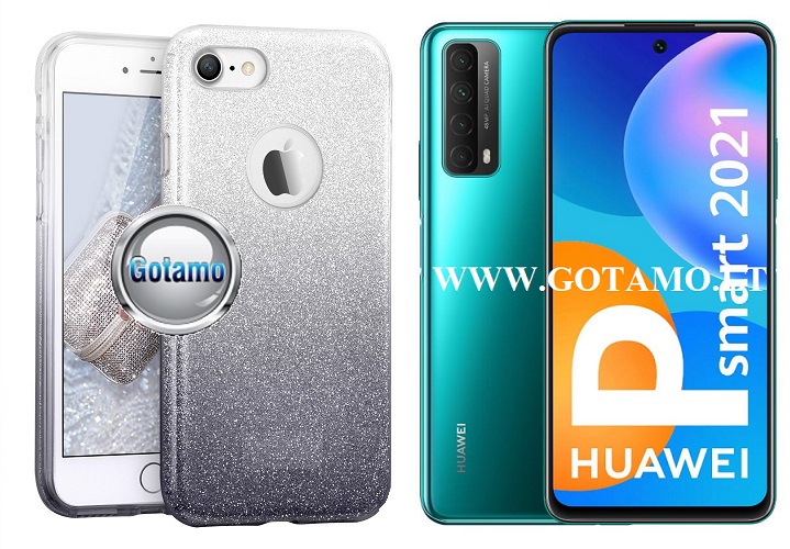 ILLuminaTe silikoninis dėklas nugarėlė Huawei P Smart 2021 telefonams sidabro spalvos