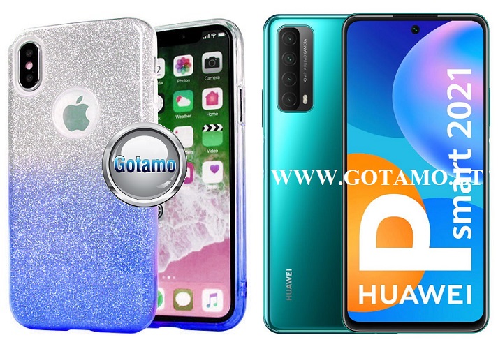 ILLuminaTe silikoninis dėklas nugarėlė Huawei P Smart 2021 telefonams žydros spalvos