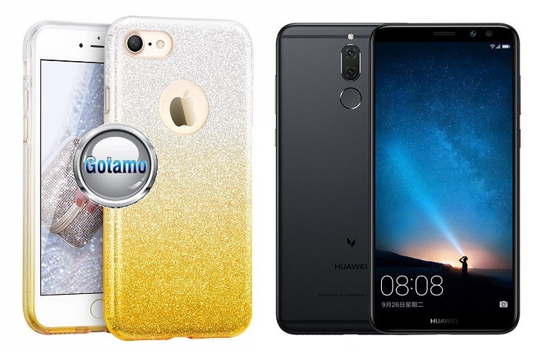 ILLuminaTe silikoninis dėklas nugarėlė Huawei P Smart telefonams aukso spalvos