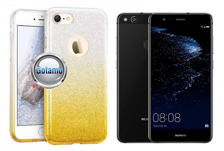 ILLuminaTe silikoninis dėklas nugarėlė Huawei P10 Lite telefonams aukso spalvos