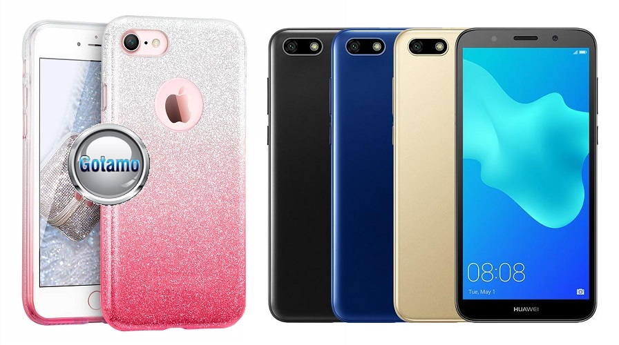 ILLuminaTe silikoninis dėklas nugarėlė Huawei Y5 (2018) Huawei Honor 7S telefonams rožinės spalvos