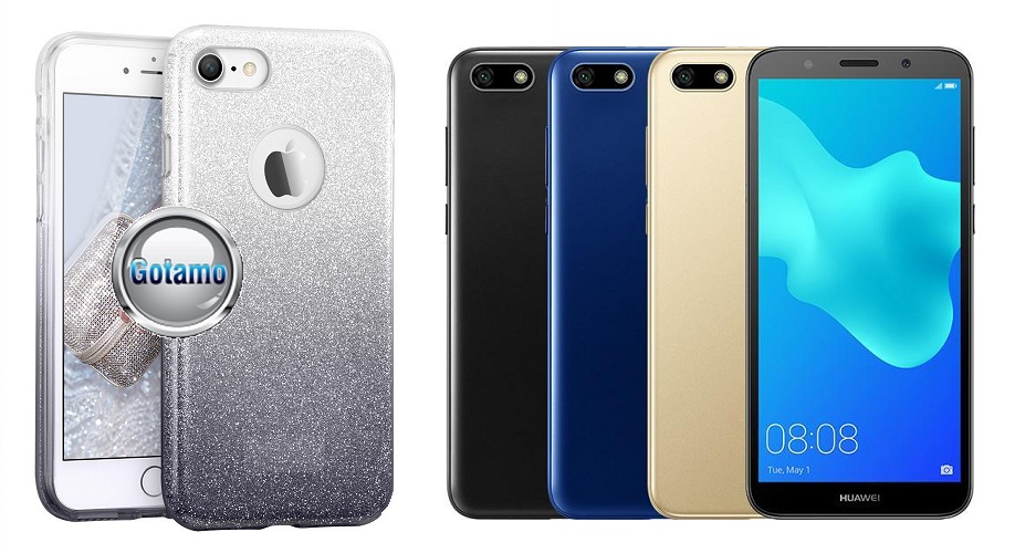 ILLuminaTe silikoninis dėklas nugarėlė Huawei Y5 (2018) Huawei Honor 7S telefonams sidabro spalvos