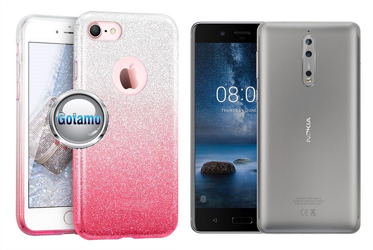 iLLuminaTe silikoninis dėklas nugarėlė Nokia 8 rožinė
