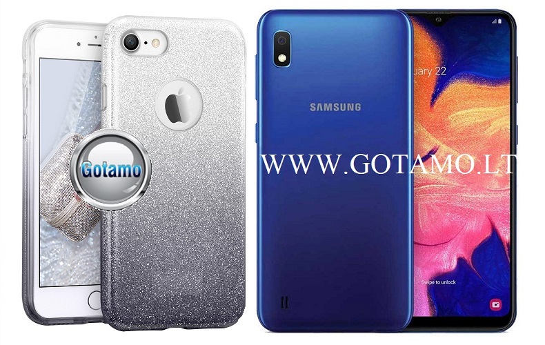 ILLuminaTe dėklas Samsung Galaxy M10 sidabro spalvos