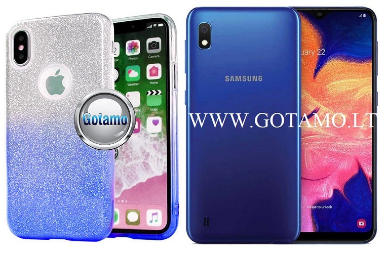 ILLuminaTe dėklas Samsung Galaxy M10 žydros spalvos