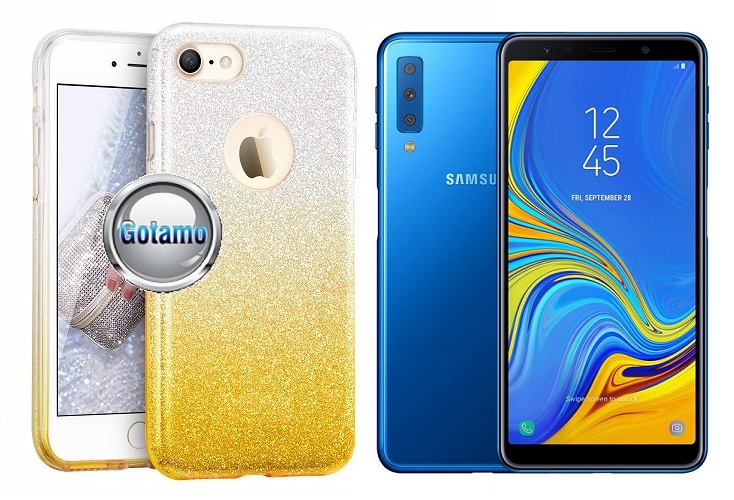 ILLuminaTe dėklas Samsung Galaxy A7 (2018) aukso spalvos