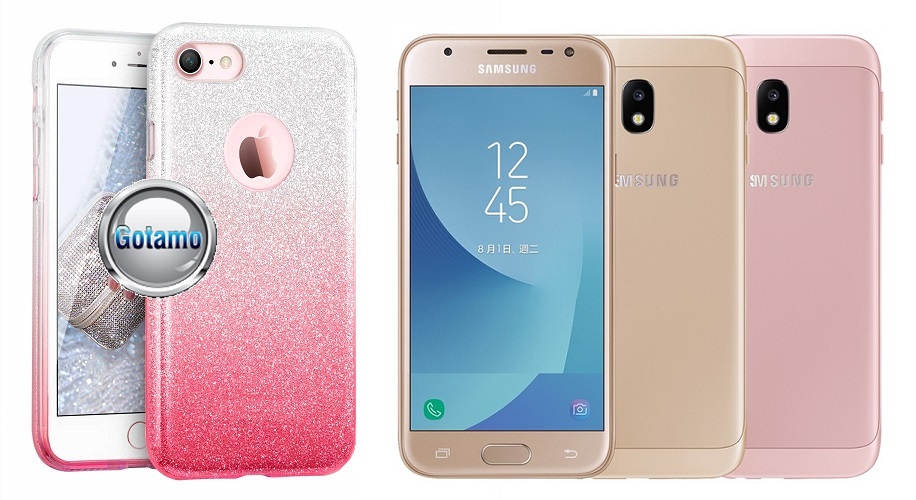 ILLuminaTe dėklas Samsung Galaxy J3 (2017) rožinės spalvos