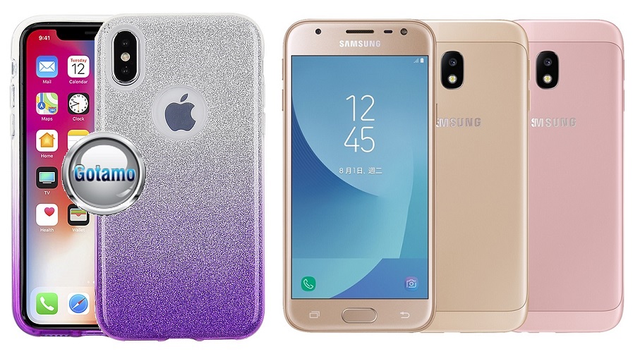 ILLuminaTe dėklas Samsung Galaxy J3 (2017) violetinės spalvos