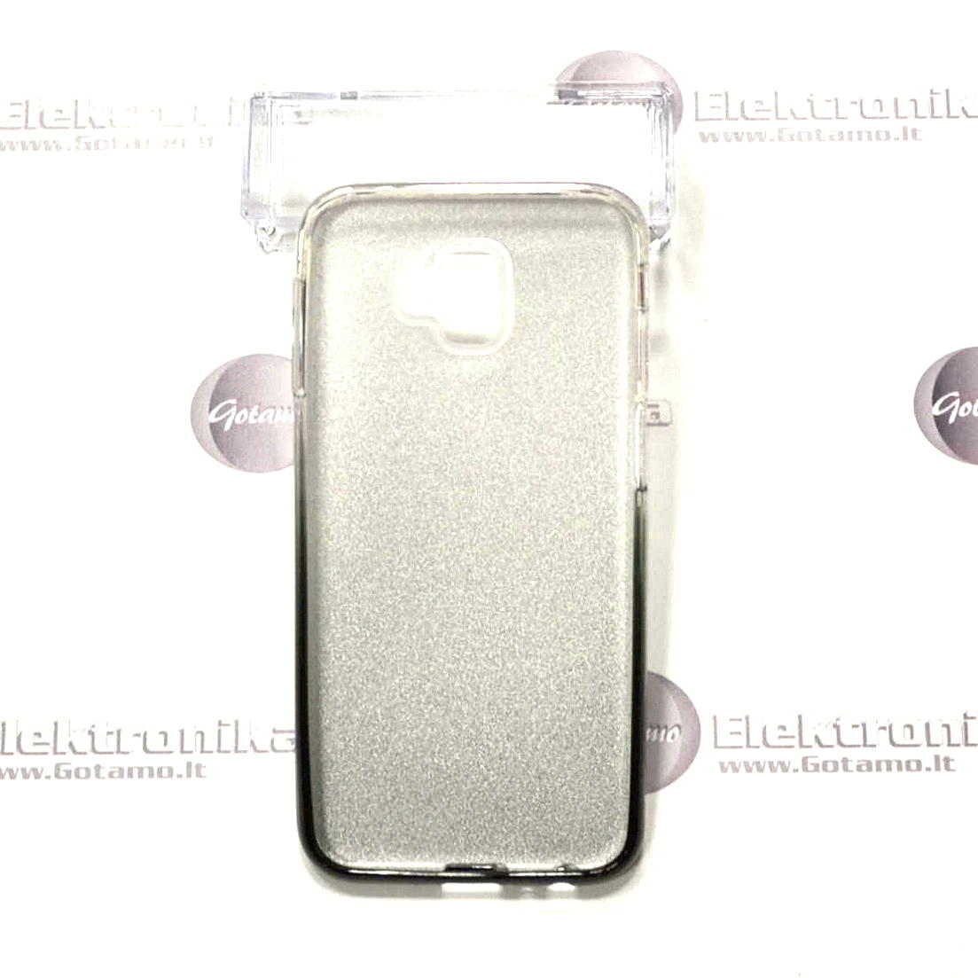 iLLuminaTe silikoninis dėklas nugarėlė Samsung Galaxy J6+ (2018) telefonams sidabro spalvos 4 ILLuminaTe dėklas Samsung Galaxy J6+ (2018) – nuotrauka 4