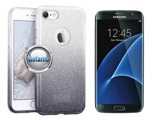 ILLuminaTe dėklas Samsung Galaxy S7 edge sidabro spalvos