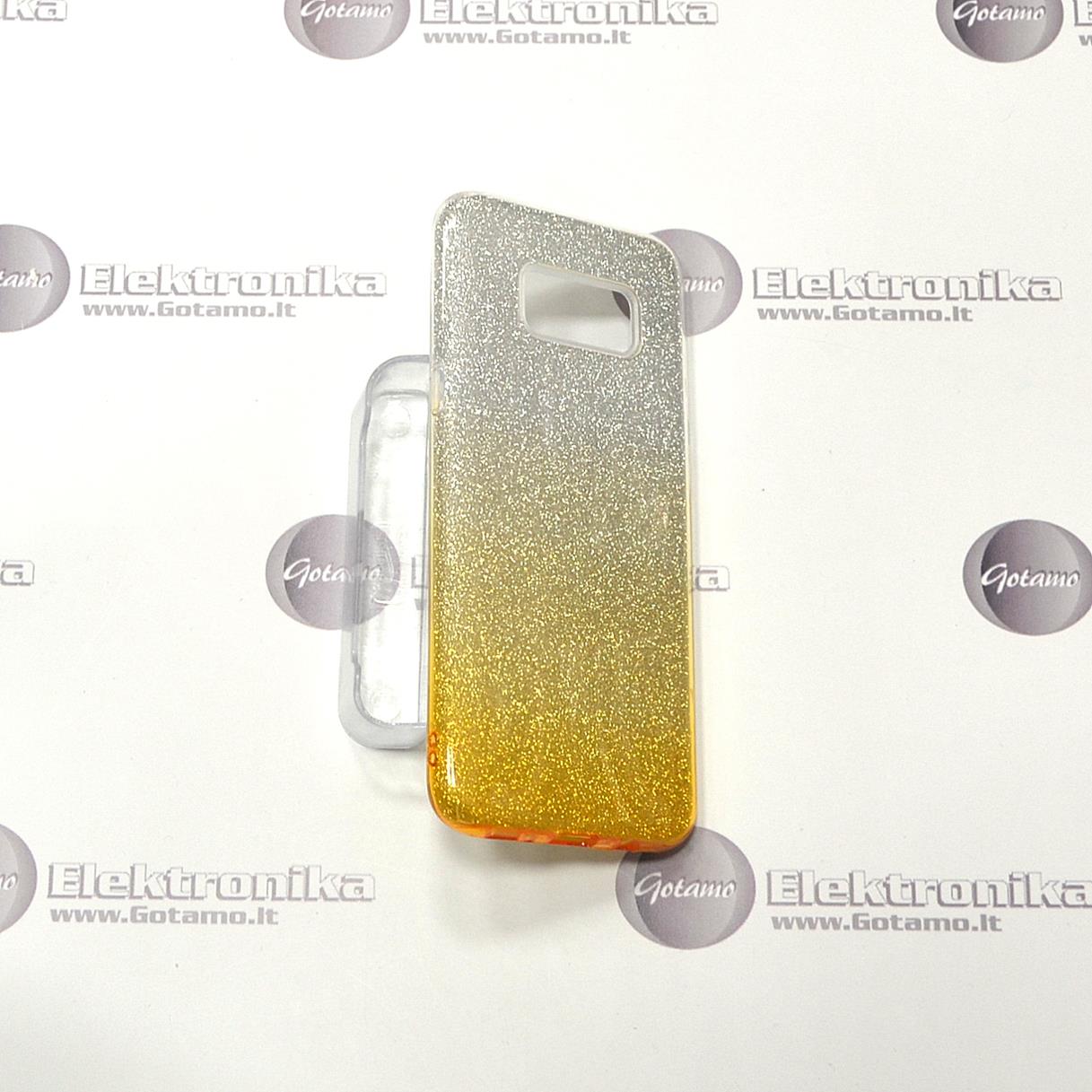 iLLuminaTe silikoninis dėklas nugarėlė Samsung Galaxy S8+ telefonams aukso spalvos 4 ILLuminaTe dėklas Samsung Galaxy S8+ – nuotrauka 4