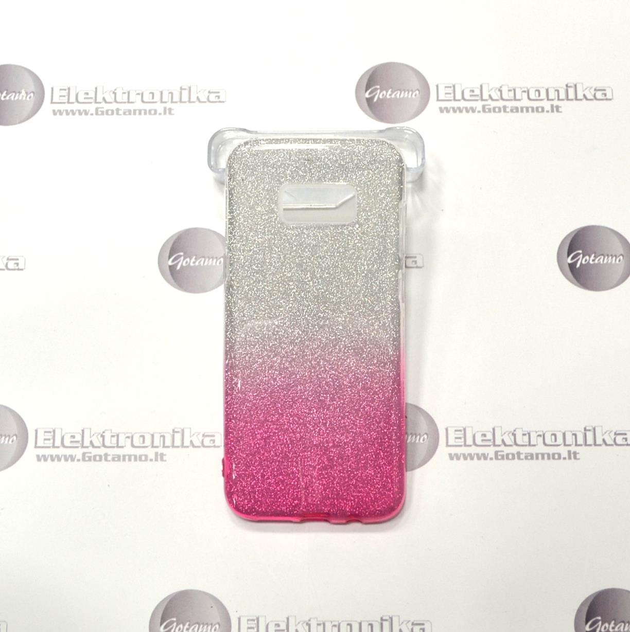 iLLuminaTe silikoninis dėklas nugarėlė Samsung Galaxy S8+ telefonams rožinės spalvos 2 ILLuminaTe dėklas Samsung Galaxy S8+ – nuotrauka 2