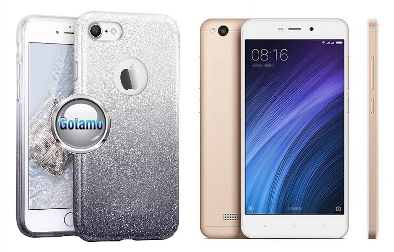 iLLuminaTe silikoninis dėklas nugarėlė Xiaomi Redmi 4A telefonams sidabro spalvos