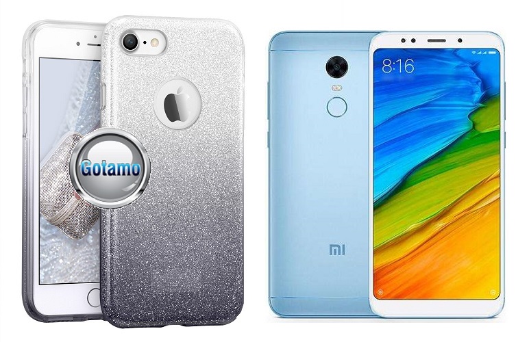 iLLuminaTe silikoninis dėklas nugarėlė Xiaomi Redmi 5 telefonams sidabro spalvos