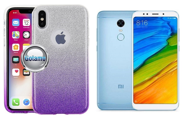 iLLuminaTe silikoninis dėklas nugarėlė Xiaomi Redmi 5 telefonams violetinės spalvos