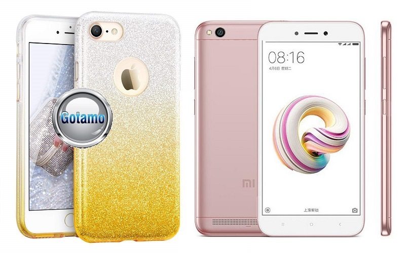 iLLuminaTe silikoninis dėklas nugarėlė Xiaomi Redmi 5A telefonams aukso spalvos