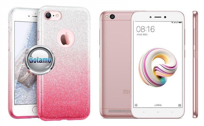 iLLuminaTe silikoninis dėklas nugarėlė Xiaomi Redmi 5A telefonams rožinės spalvos