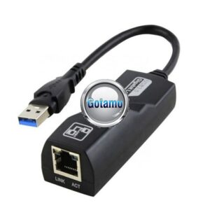 LAN adapteris su USB 3.0 ir laidu – interneto tinklo korta